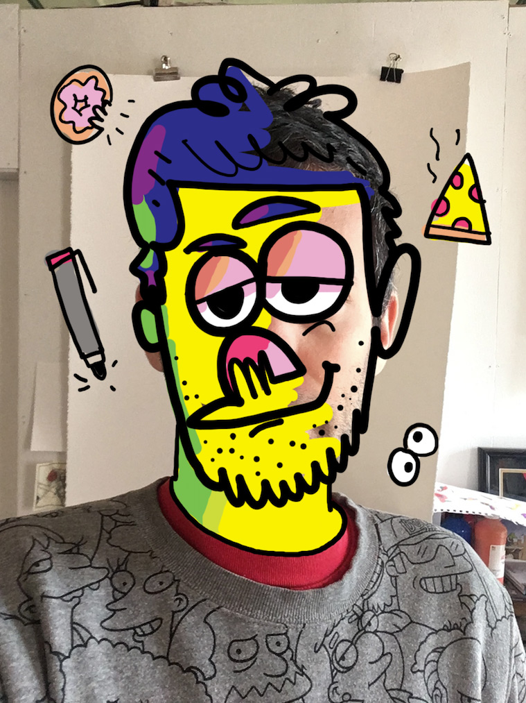 Jon Burgerman #CharacterFaceOff Challenge